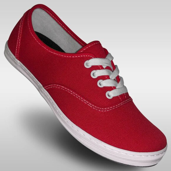 American Eagle Outfitters Classic Red Canvas Sneakers (size 8.5) - Picture 1 of 11